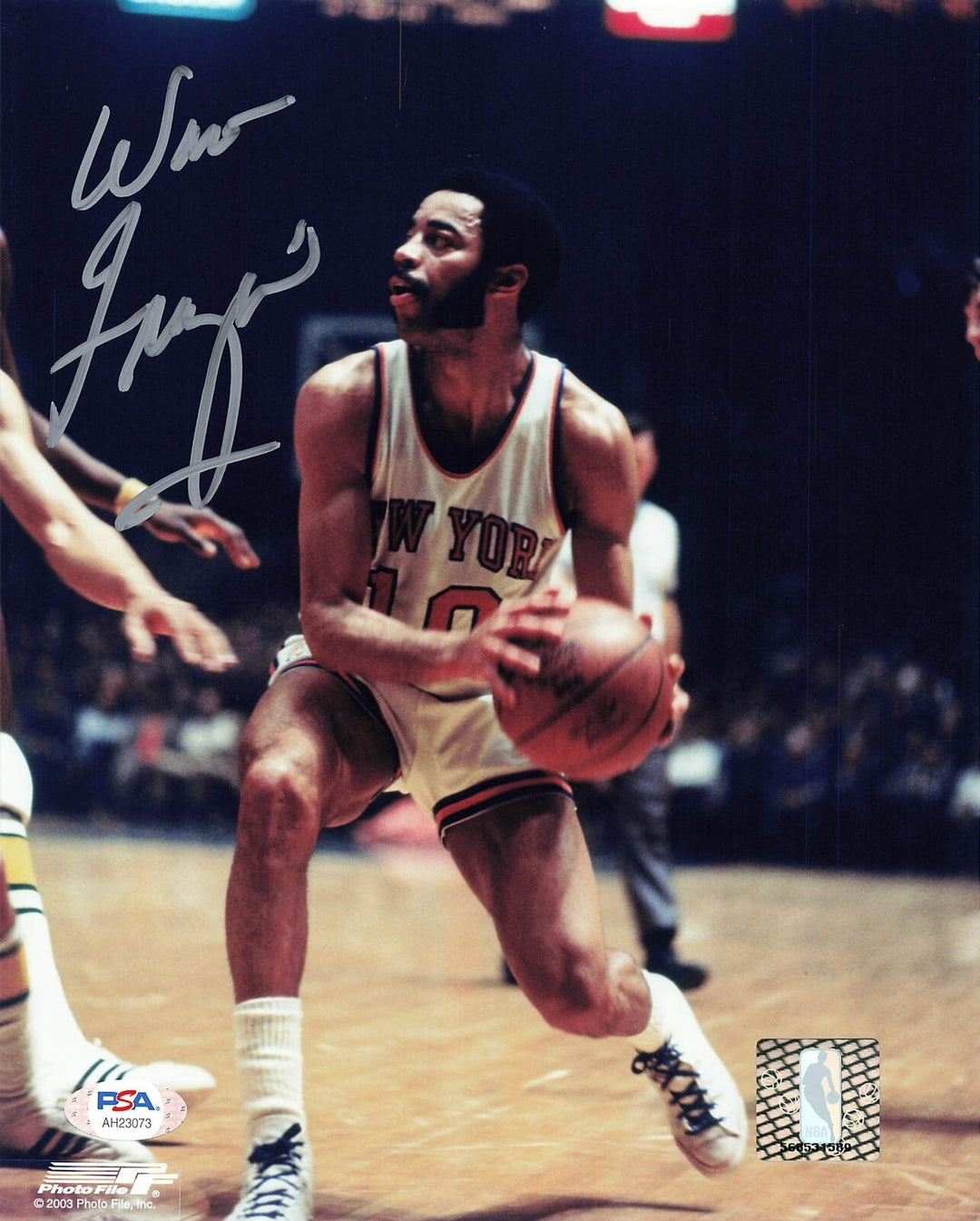 Walt Frazier signed 8x10 photo PSA/DNA New York Knicks Auto Image 1