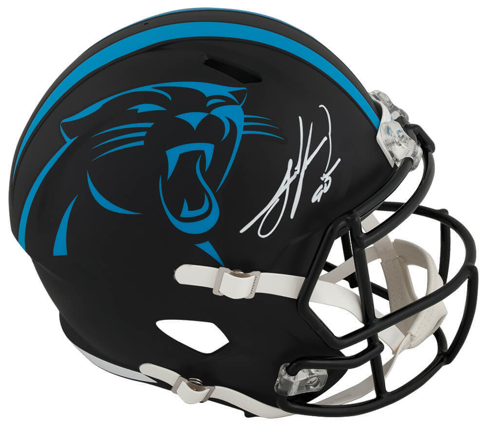 Julius Peppers Signed Panthers 2022 Alt Riddell F/S Speed Rep Helmet - (SS COA) Image 1