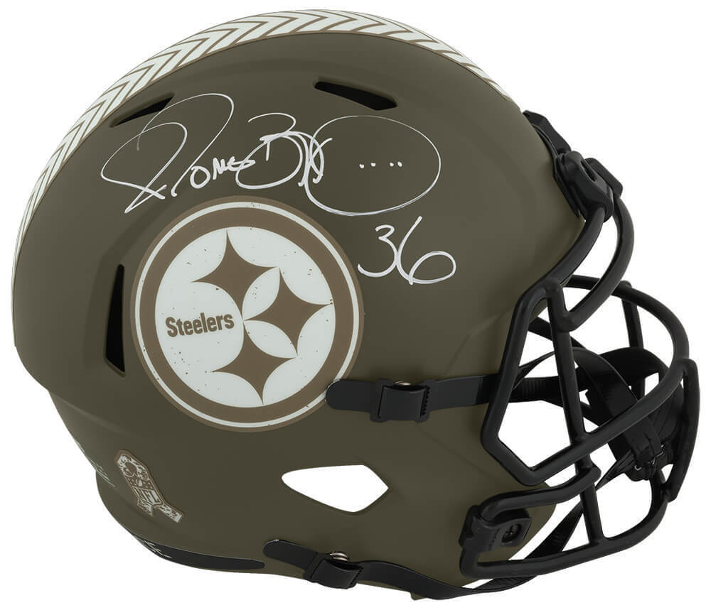 Jerome Bettis Signed Steelers SALUTE Riddell Full Size Rep Helmet (SCHWARTZ COA) Image 1