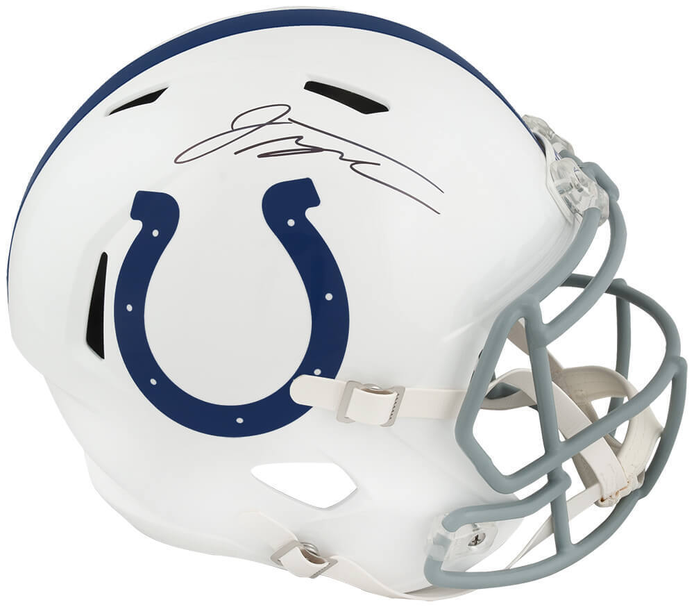 Jonthan Taylor Signed Colts Riddell F/S Speed Replica Helmet - (FANATICS COA) Image 1