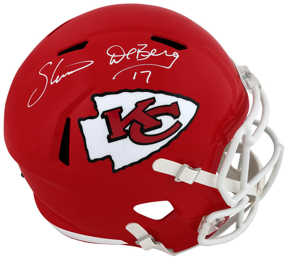 Steve DeBerg Signed Chiefs Riddell Full Size Speed Replica Helmet (SCHWARTZ COA) Image 1