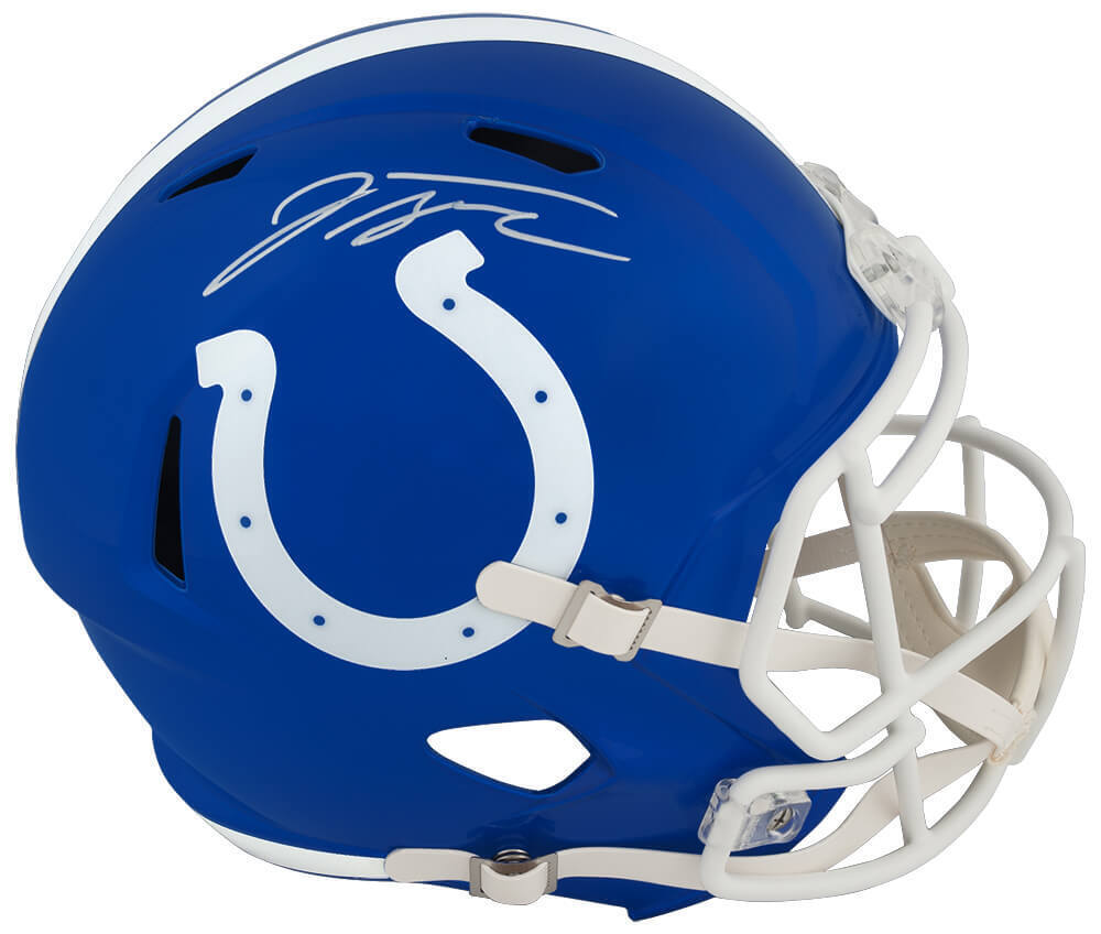 Jonthan Taylor Signed Colts FLASH Riddell Full Size Rep Helmet - (FANATICS COA) Image 1
