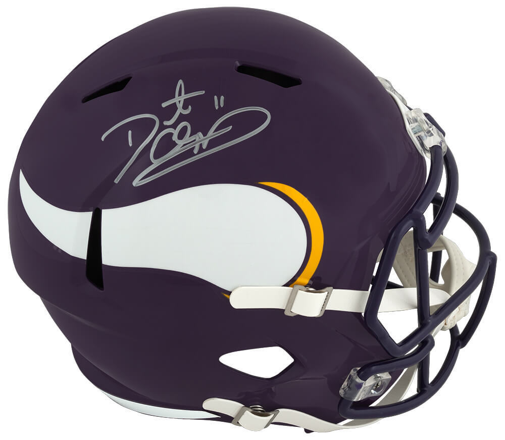 Daunte Culpepper Signed Vikings T/B Riddell F/S Speed Replica Helmet - (SS COA) Image 1