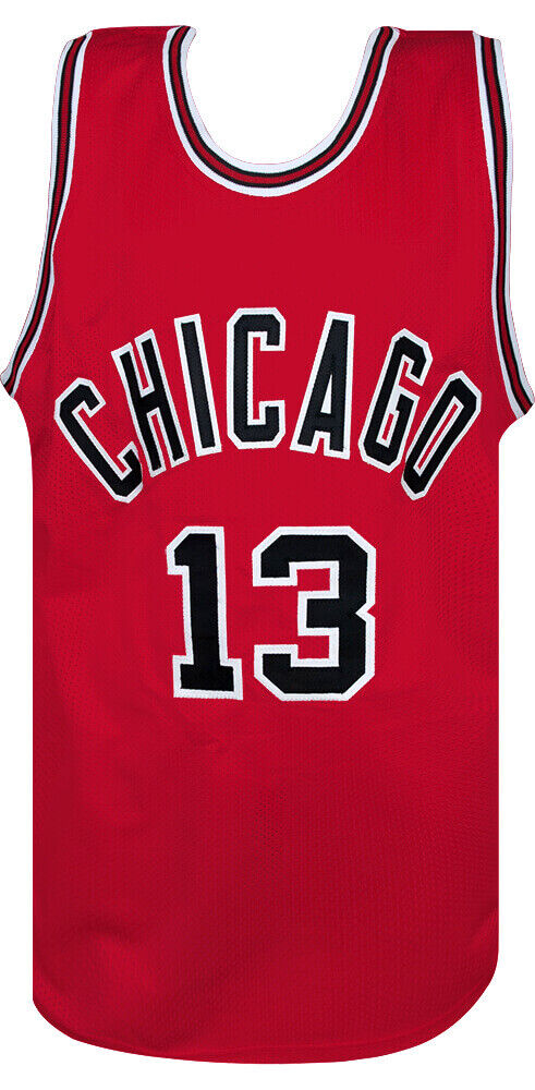 Joakim Noah (CHICAGO BULLS) Signed Red Custom Basketball Jersey - (SCHWARTZ COA) Image 3