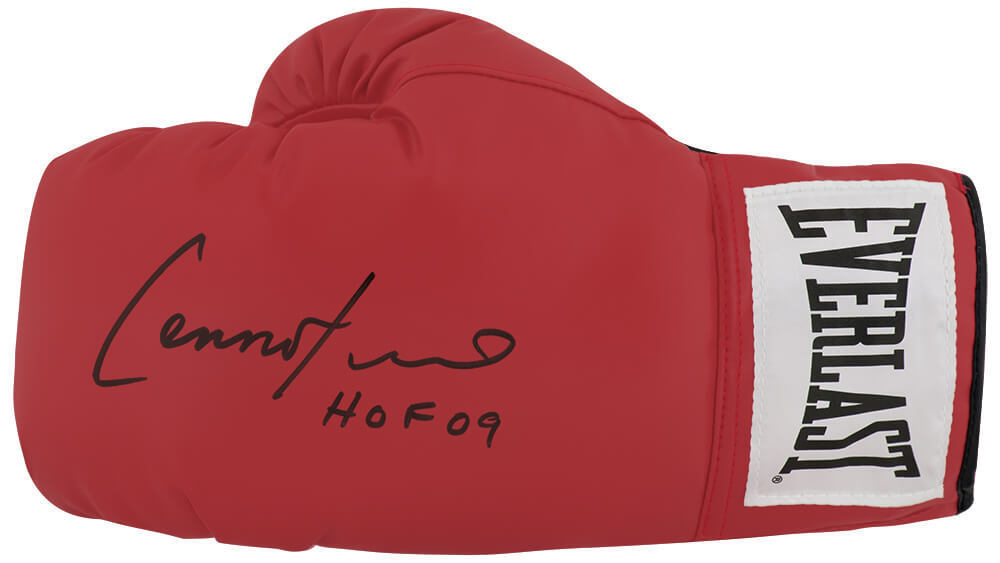 Lennox Lewis Signed Everlast Red Boxing Glove w/HOF 2014 - (SCHWARTZ SPORTS COA) Image 1