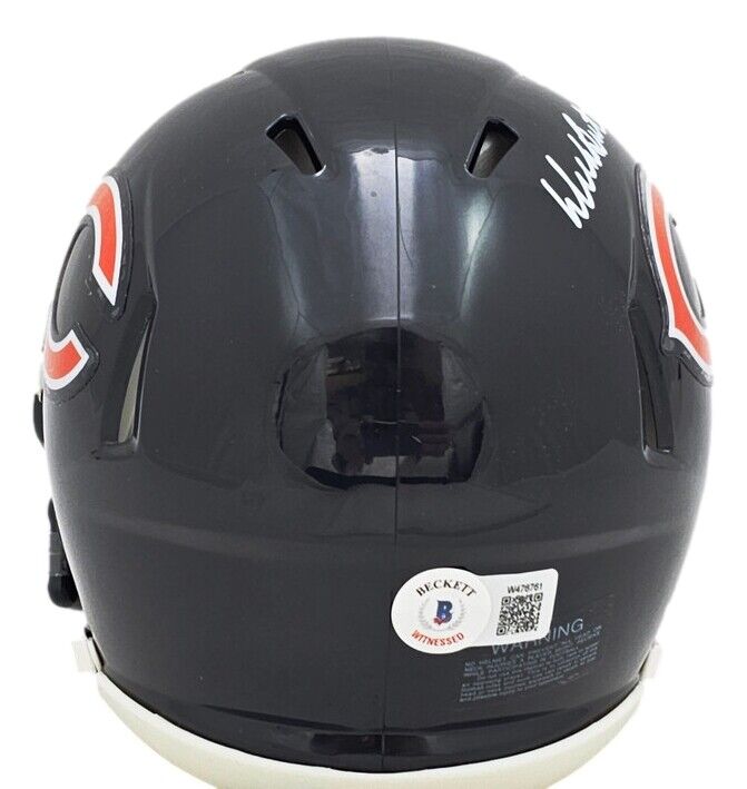 Dick Butkus Signed Chicago Bears Mini Speed Helmet BAS Image 2