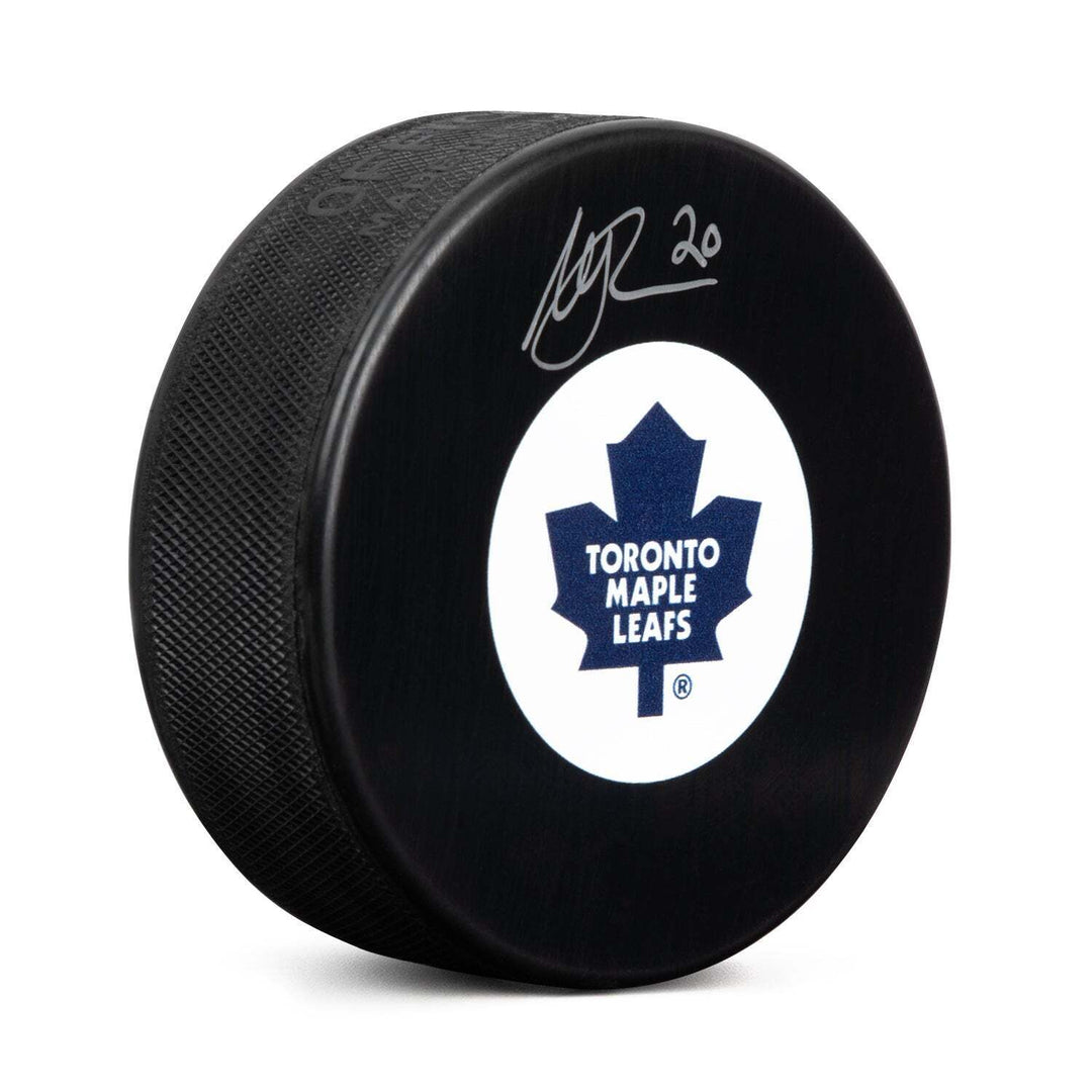 Mike Johnson Autographed Toronto Maple Leafs Retro Logo Puck Image 1