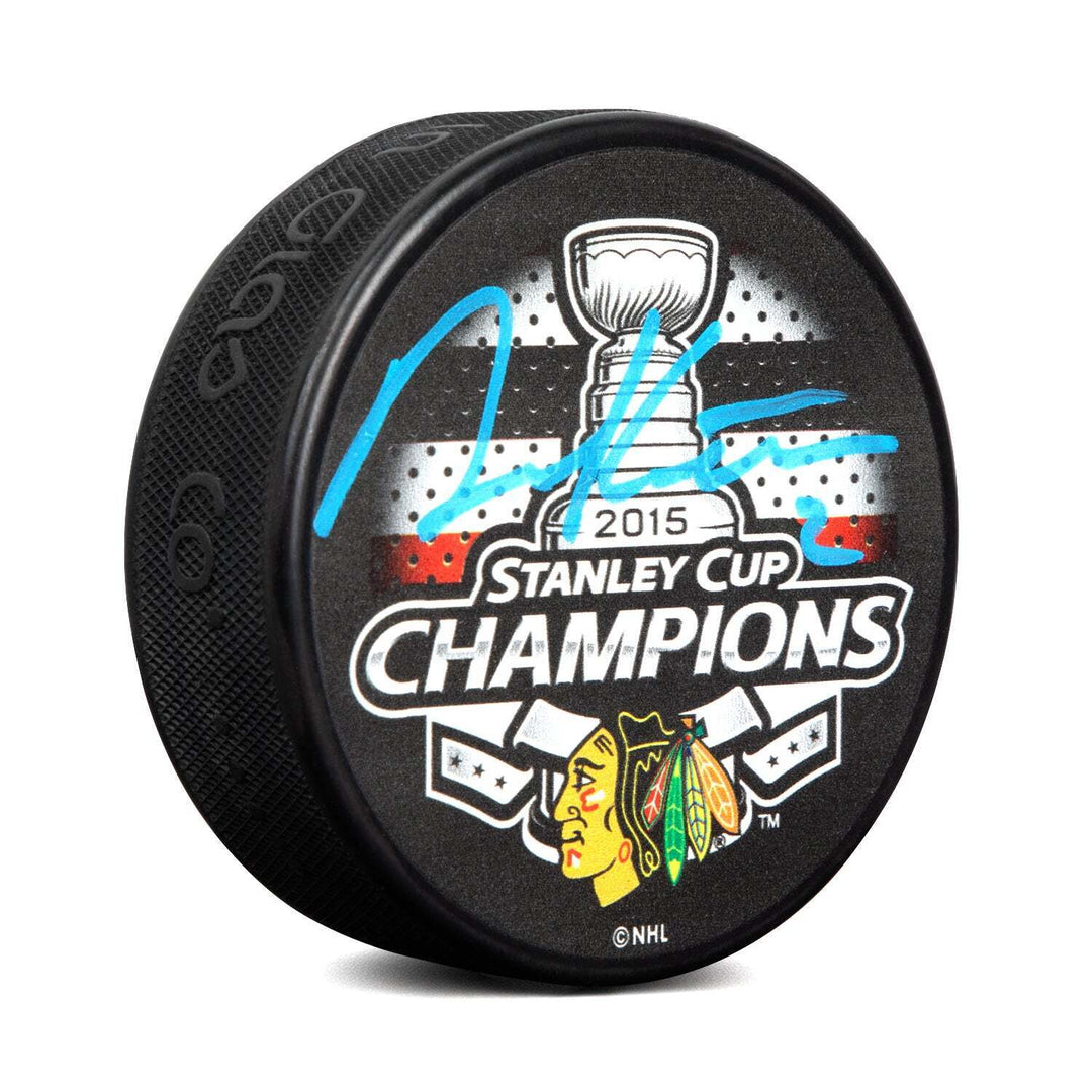 Duncan Keith Signed Chicago Blackhawks 2015 Stanley Cup Champions Puck Image 1