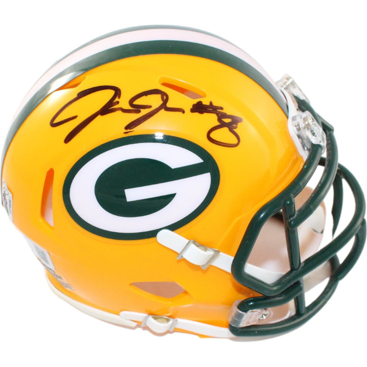 Josh Jacobs Autographed Green Bay Packers Mini Helmet Beckett 44557 Image 1