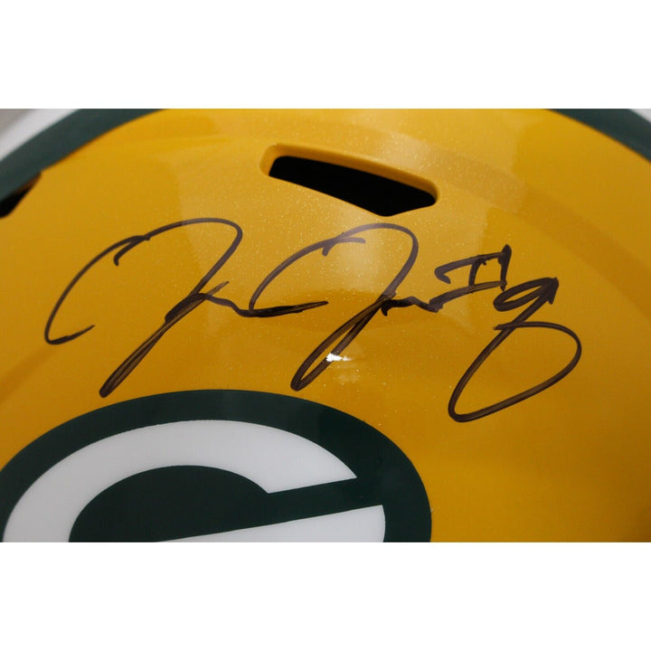 Josh Jacobs Autographed Green Bay Packers F/S Helmet Beckett 44556 Image 2