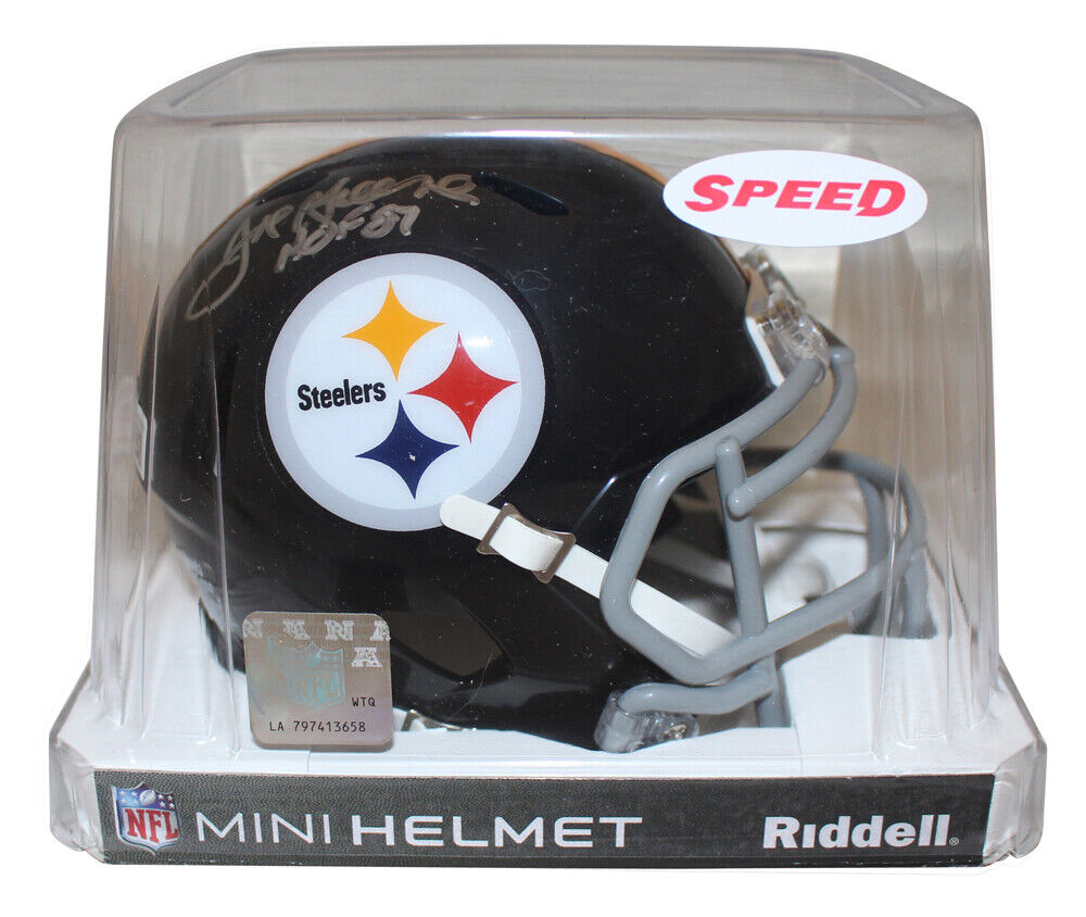 Joe Greene Signed Pittsburgh Steelers TB Mini Helmet Beckett 38681 Image 4