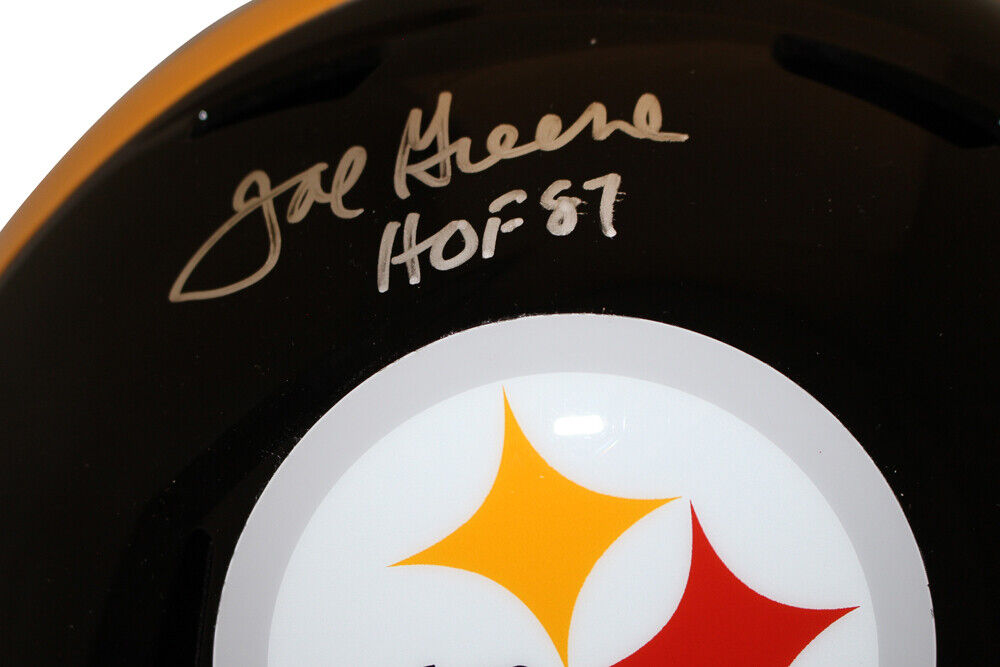 Joe Greene Signed Pittsburgh Steelers F/S TB Helmet Beckett 38680 Image 2