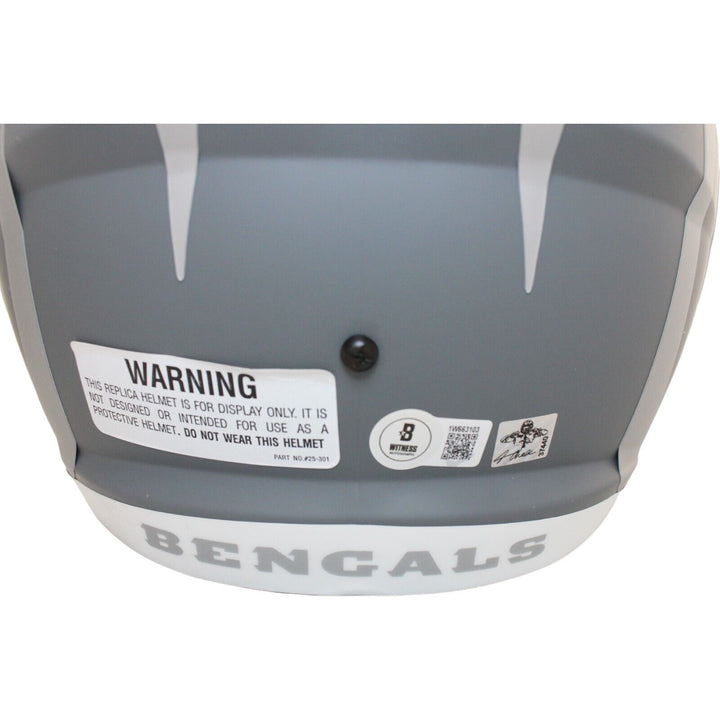 Ja'Maar Chase Signed Cincinnati Bengals Slate F/S Helmet Beckett 44570 Image 4