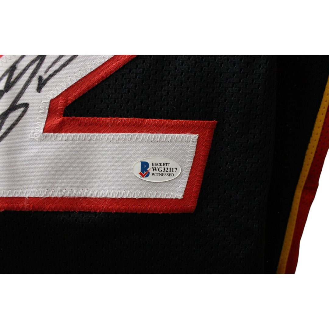 Shaquille O'neal Autographed Miami Heat Black Jersey Beckett 44558 Image 3