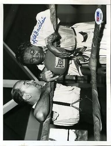 Kid Gavilan Signed 7x9 Wire Photo Psa/dna Autograph Authentic  Image 1