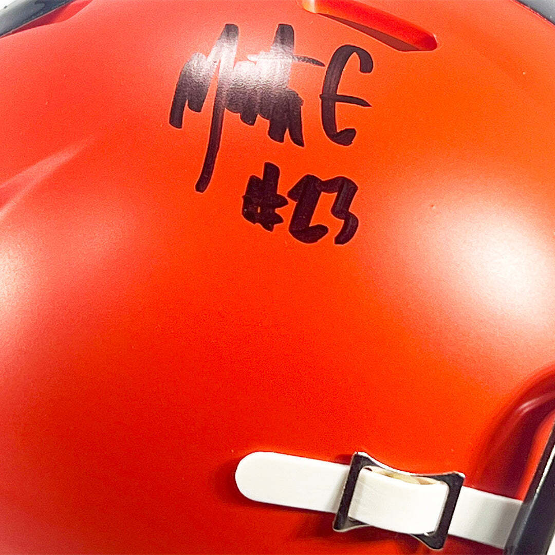 Martin Emerson Jr Signed Cleveland Browns Speed Mini Football Helmet (JSA) Image 2