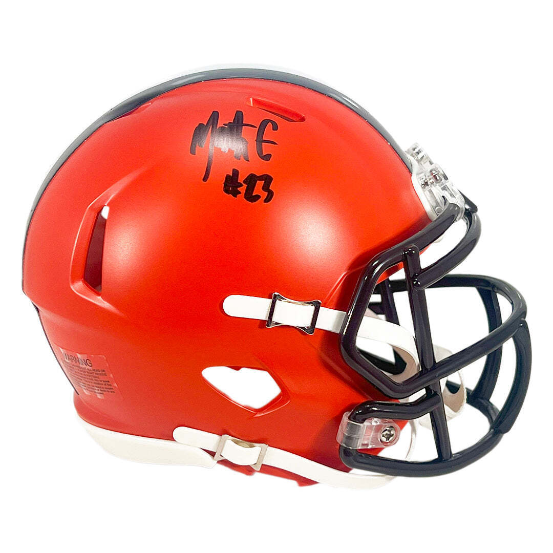 Martin Emerson Jr Signed Cleveland Browns Speed Mini Football Helmet (JSA) Image 3