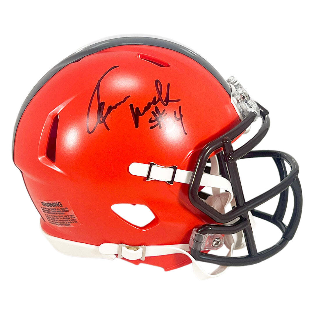 Kevin Mack Signed Cleveland Browns Speed Mini Football Helmet (JSA) Image 3