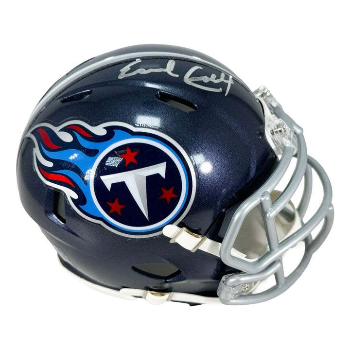 Earl Campbell Signed Tennessee Titans Speed Mini Football Helmet (JSA) Image 1
