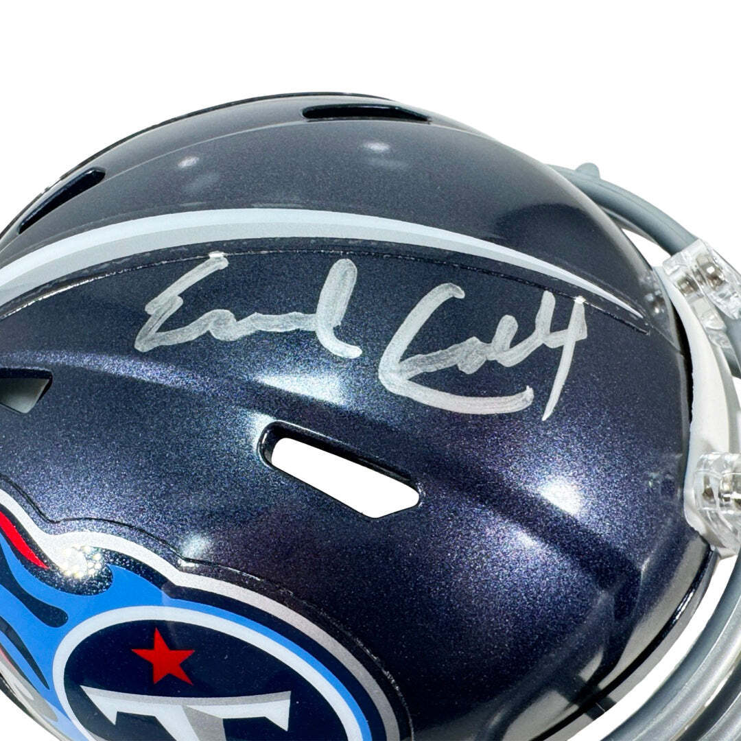 Earl Campbell Signed Tennessee Titans Speed Mini Football Helmet (JSA) Image 2