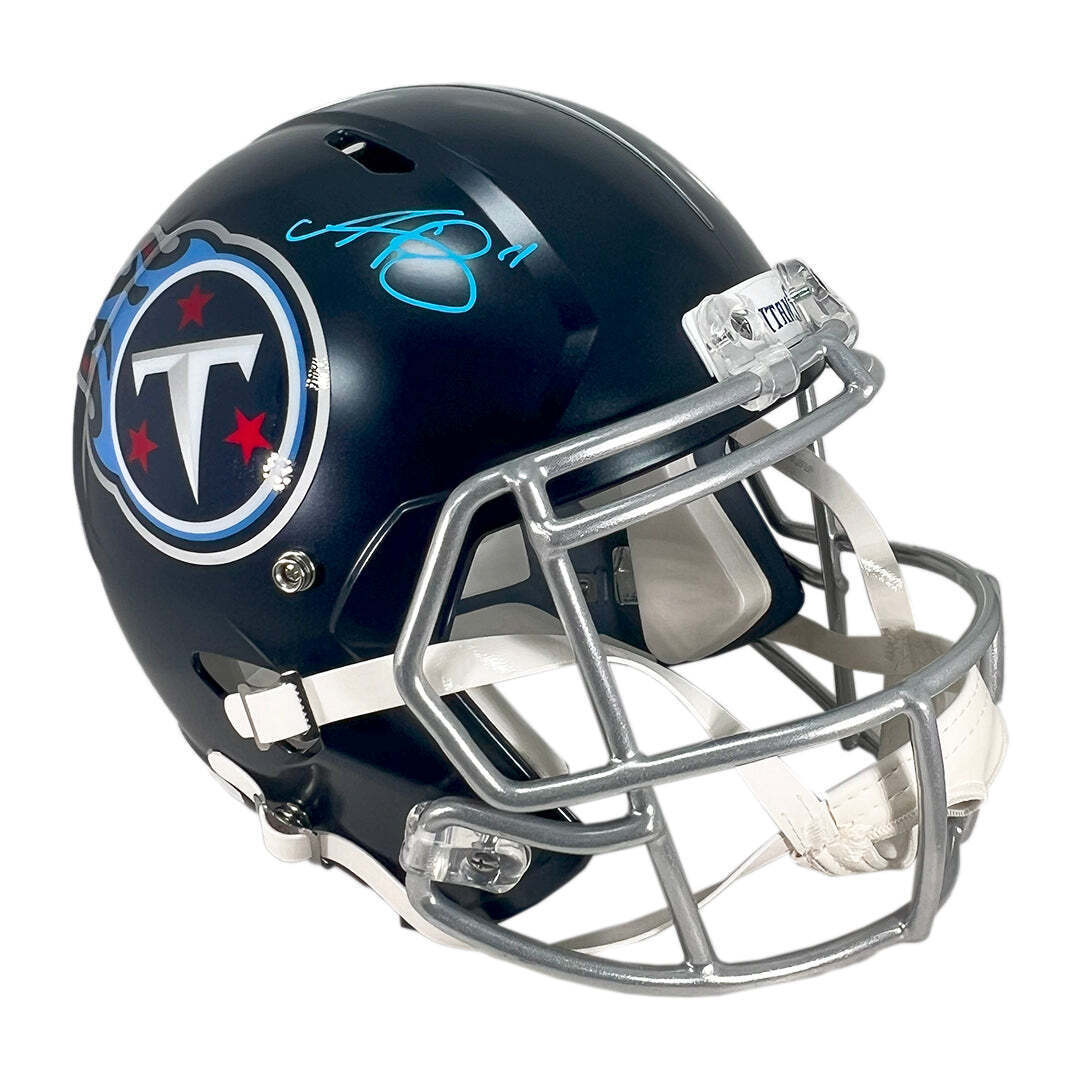 AJ Brown Signed Tennessee Titans Speed Full-Size Replica Football Helmet (Becket Image 1