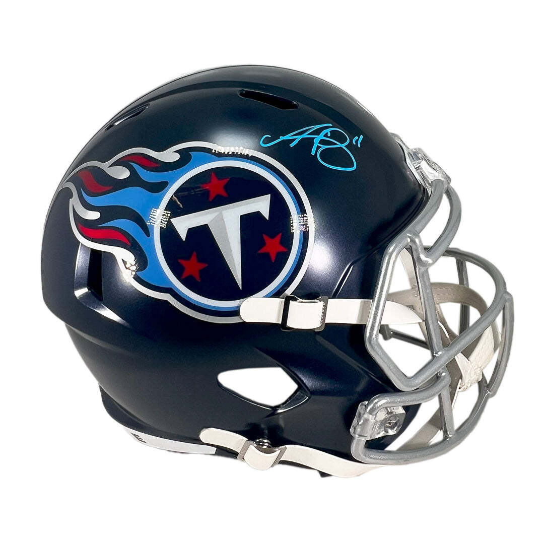 AJ Brown Signed Tennessee Titans Speed Full-Size Replica Football Helmet (Becket Image 3