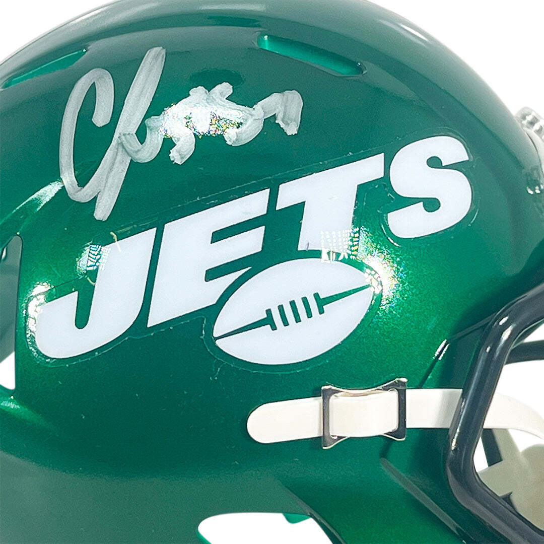 C.J. Mosely Signed New York Jets Speed Mini Football Helmet (JSA) Image 2