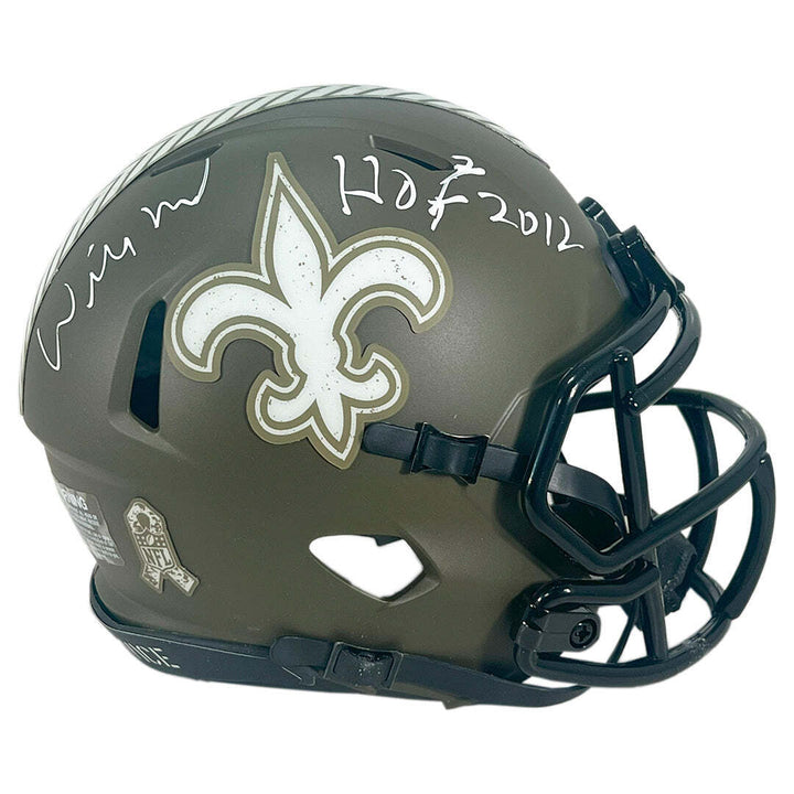 Willie Roaf Signed HOF 2012 Inscription New Orleans Saints Salute to Service Spe Image 1