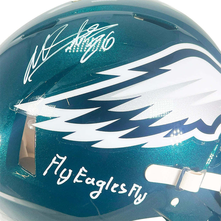 Miles Sanders Signed Fly Eagles Fly Inscription Philadelphia Eagles Authentic Sp Image 2