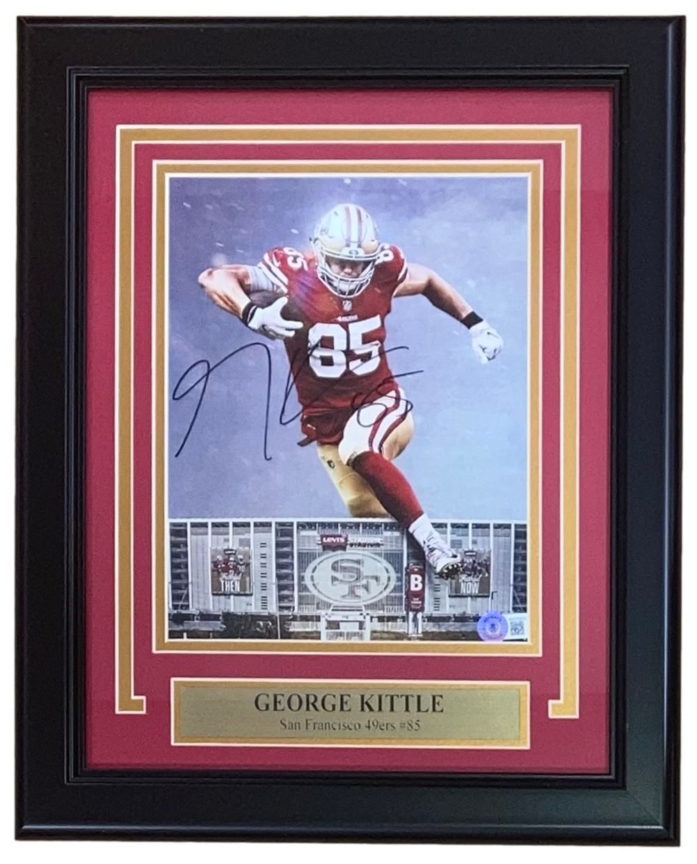 George Kittle Signed Framed 8x10 San Francisco 49ers Collage Photo BAS Image 1
