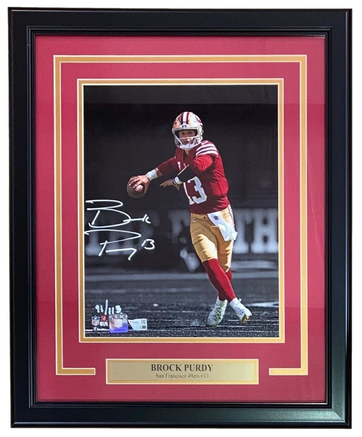 Brock Purdy Signed Framed 11x14 San Francisco 49ers Photo Fanatics Image 1