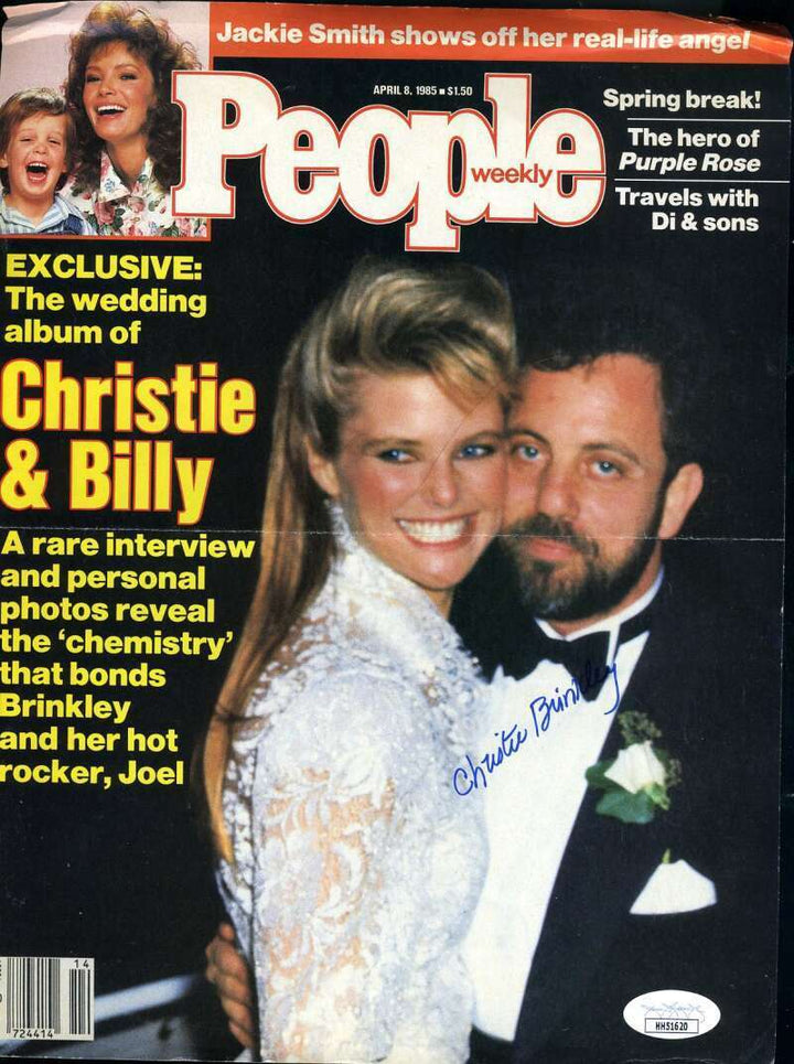 Christie Brinkley JSA Coa Signed 8x10 People Cover Photo Autograph Image 1