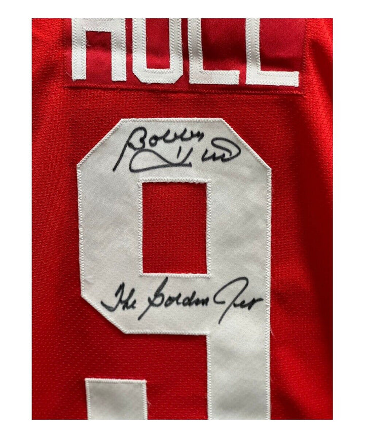 Bobby Hull Autographed/Signed Chicago Blackhawks Jersey Beckett 42201 Image 2