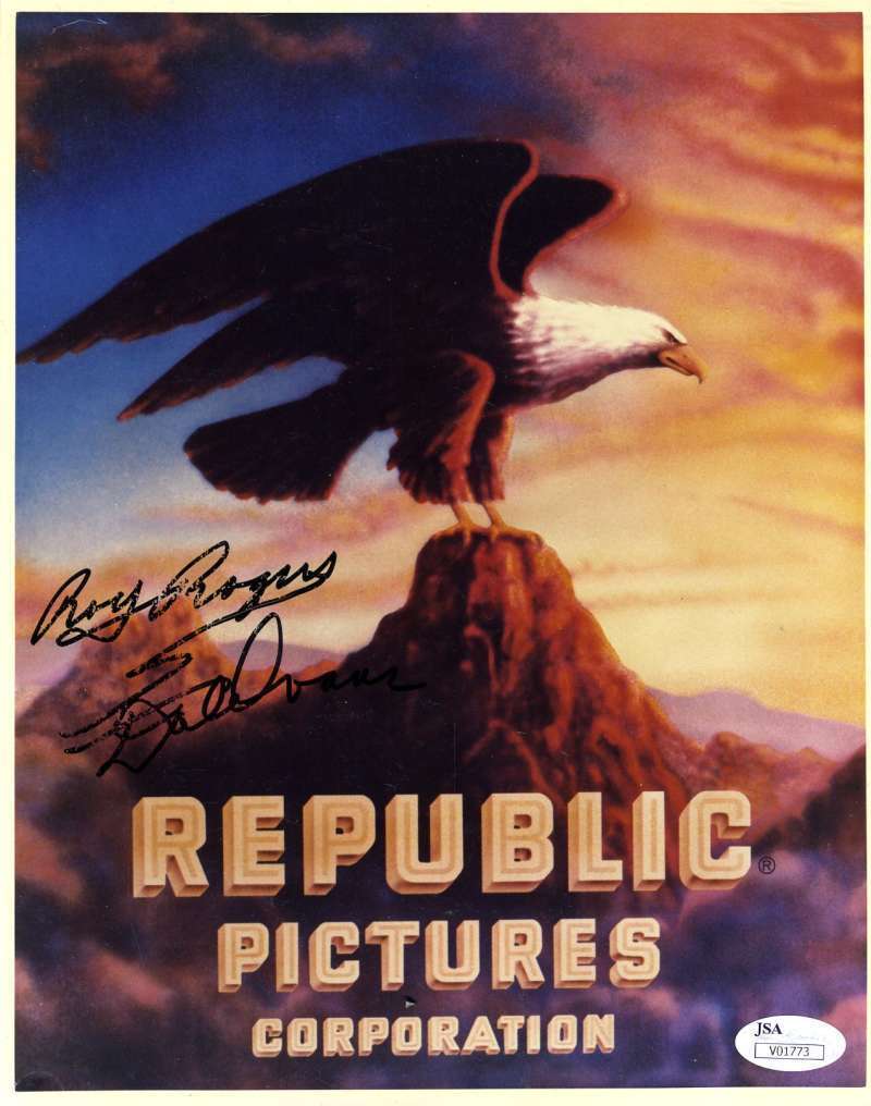 Roy Rogers Hand Signed Jsa Coa 8x10 Photo Autographed Authentic Image 1
