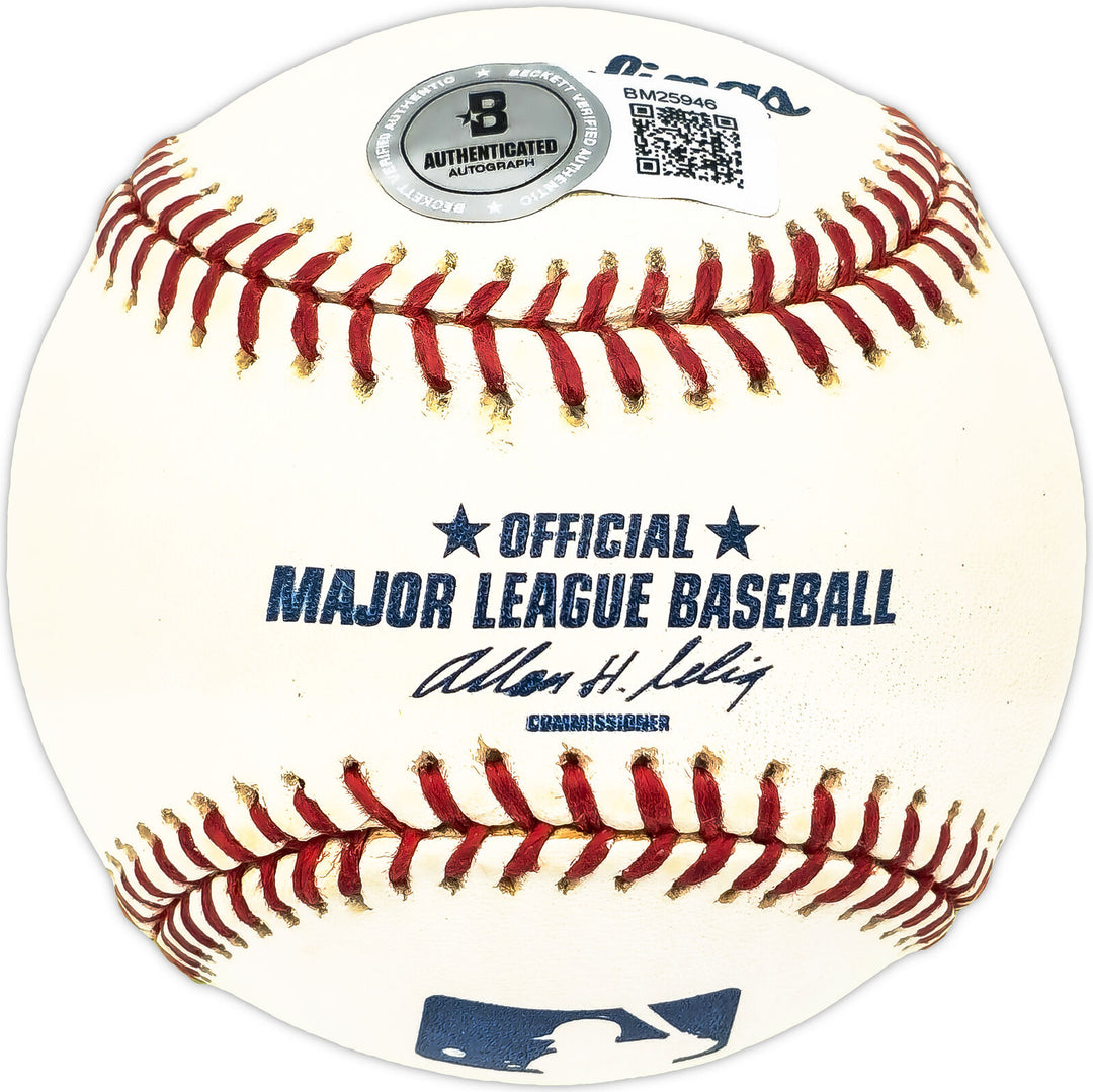 Carlton Willey Autographed MLB Baseball Braves 58-62 Braves Beckett QR #BM25946 Image 2