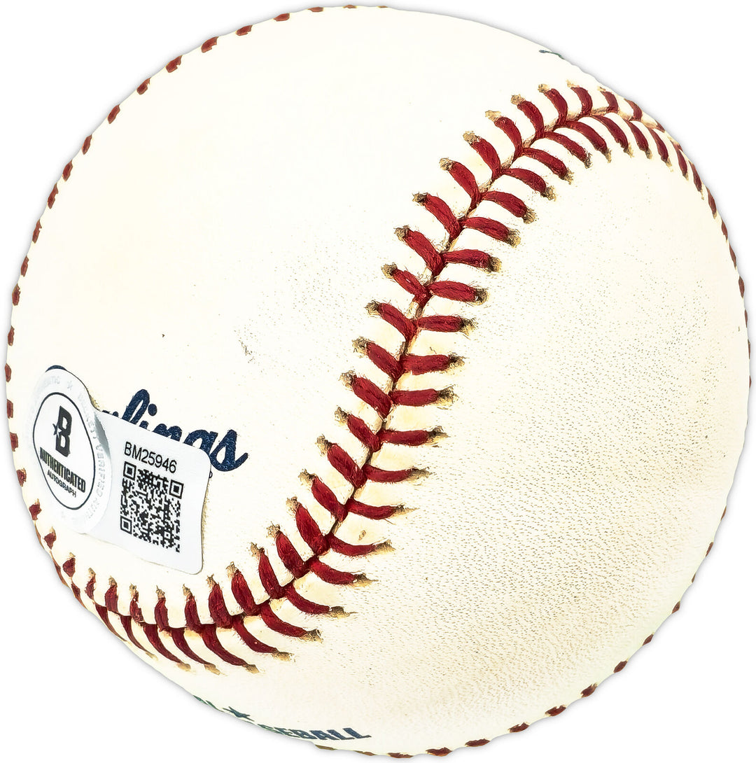 Carlton Willey Autographed MLB Baseball Braves 58-62 Braves Beckett QR #BM25946 Image 3