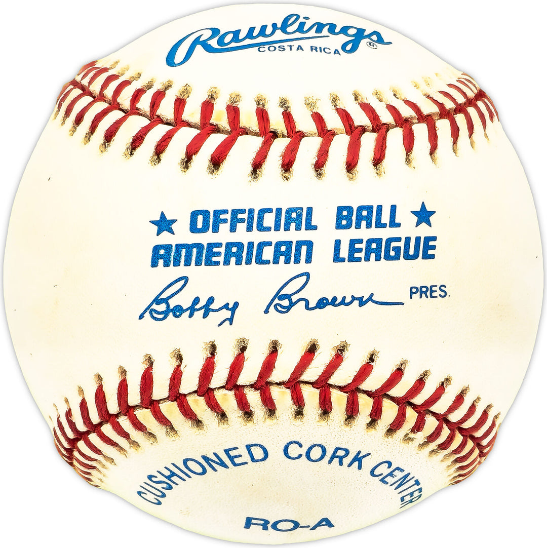 Willy Miranda Autographed Signed AL Baseball Orioles, Yankees "No 7" 229802 Image 2