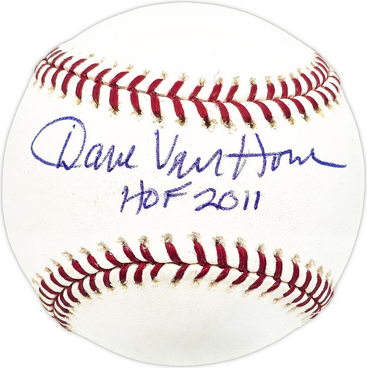 Dave Van Horne Autographed MLB Baseball Expos, Marlins HOF 2011 Beckett BM17777 Image 1