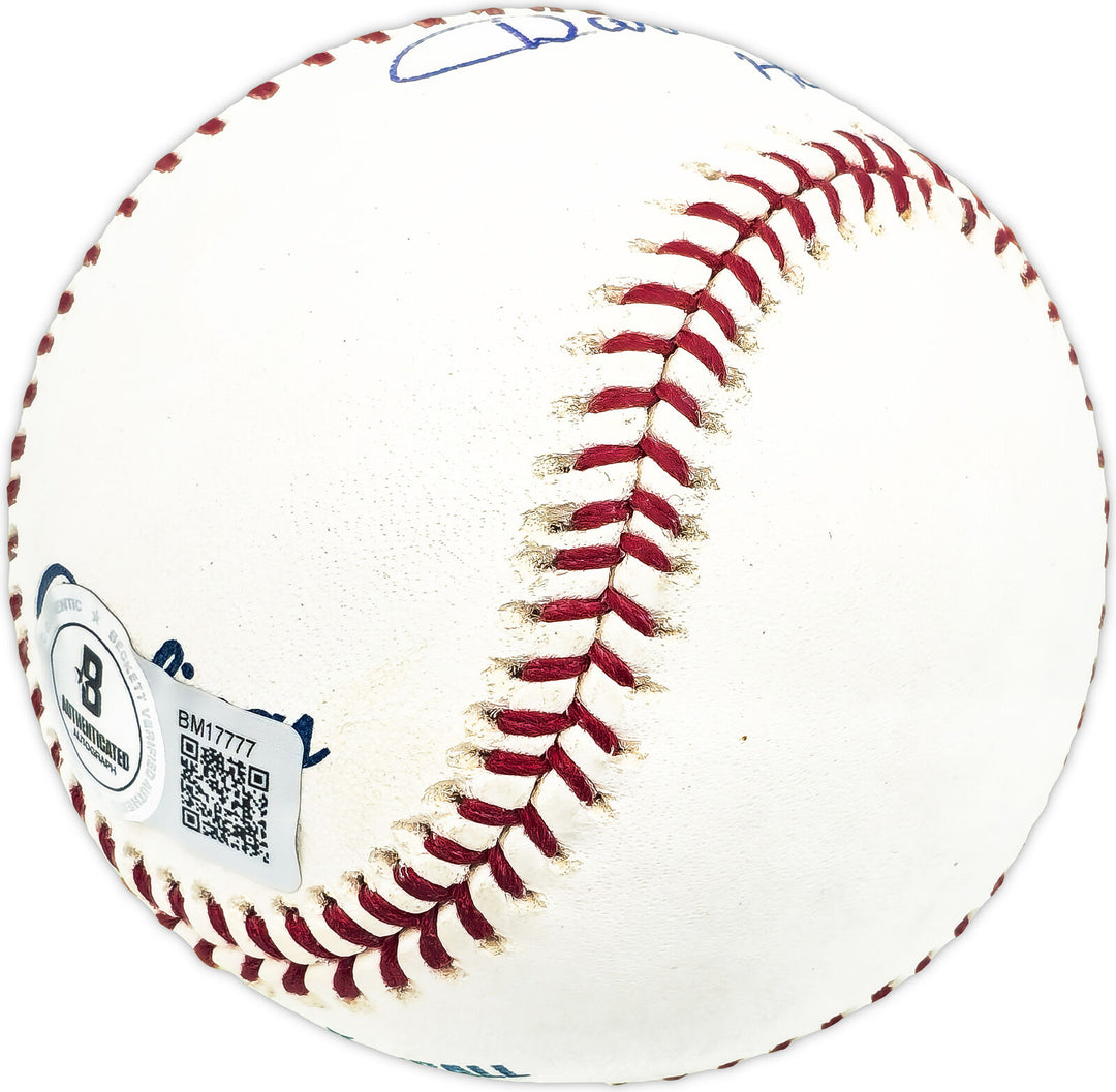 Dave Van Horne Autographed MLB Baseball Expos, Marlins HOF 2011 Beckett BM17777 Image 3