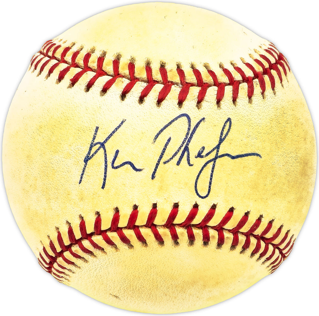 Ken Phelps Autographed Official AL Baseball Oakland A's, New York Yankees 229662 Image 1