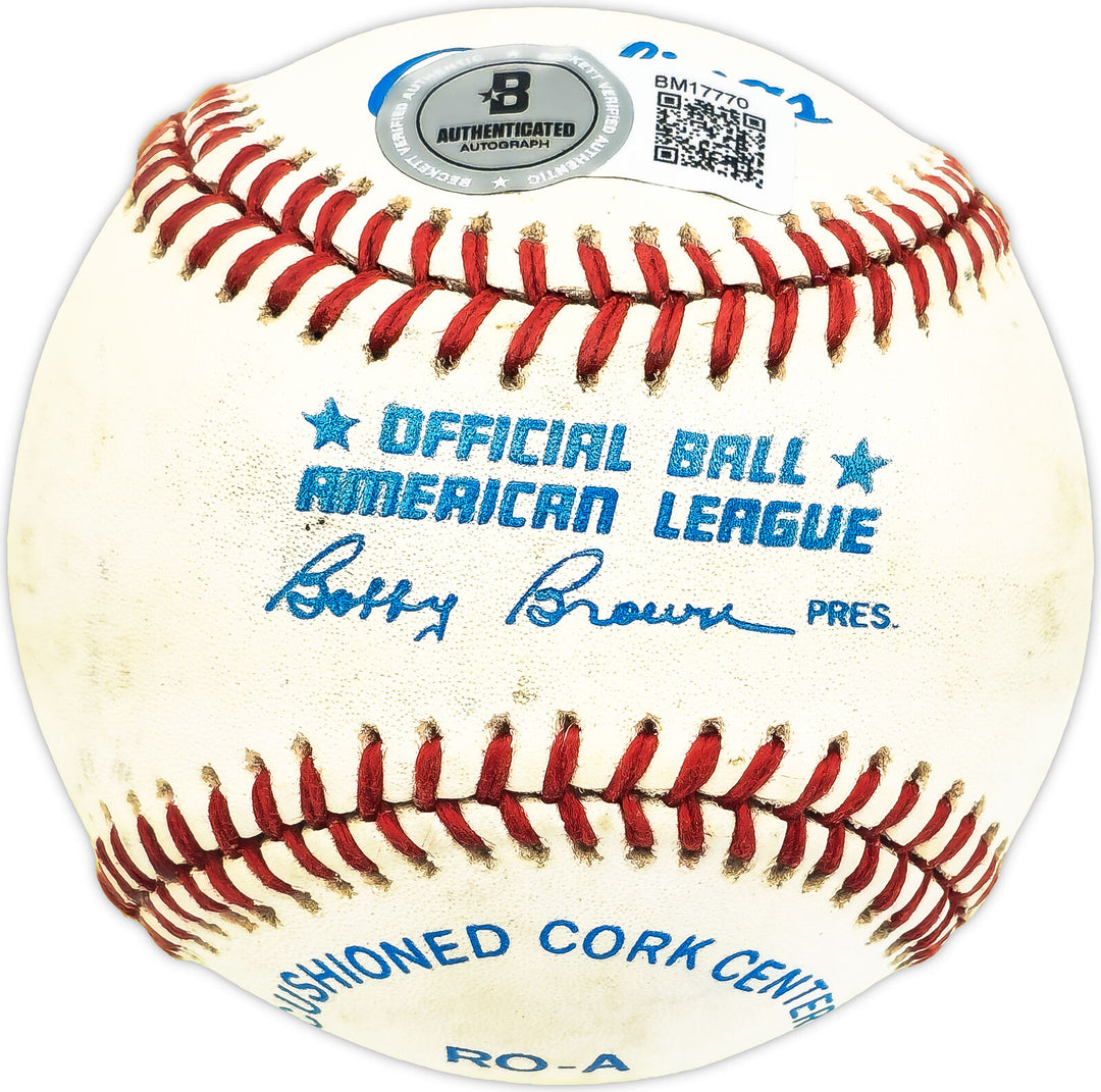 Bobby Witt Sr. Autographed Signed AL Baseball Texas Rangers Beckett QR #BM17770 Image 2