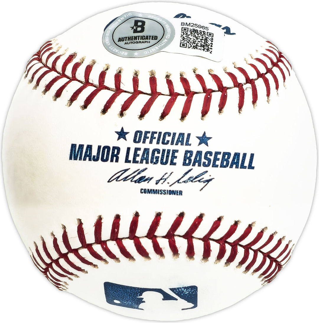Lowell Palmer Autographed MLB Baseball Philadelphia Phillies Beckett QR #BM25965 Image 2
