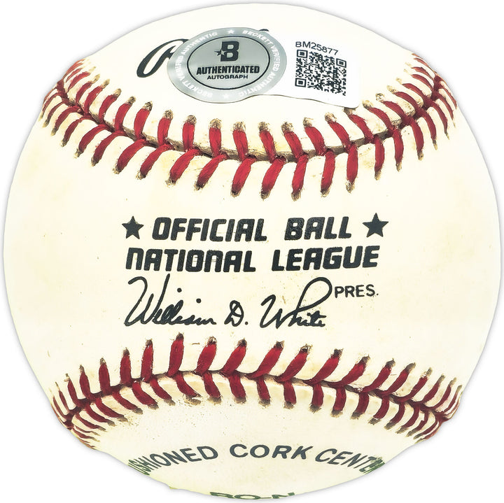 Hal Breeden Autographed Signed NL Baseball Expos, Cubs Beckett QR #BM25877 Image 2