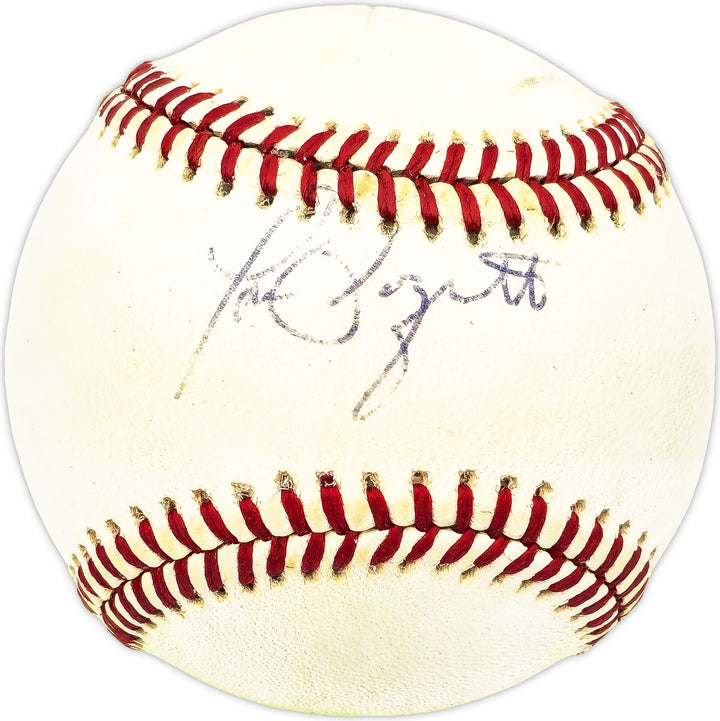 Tom Poquette Autographed AL Baseball Kansas City Royals, Texas Rangers 229889 Image 1