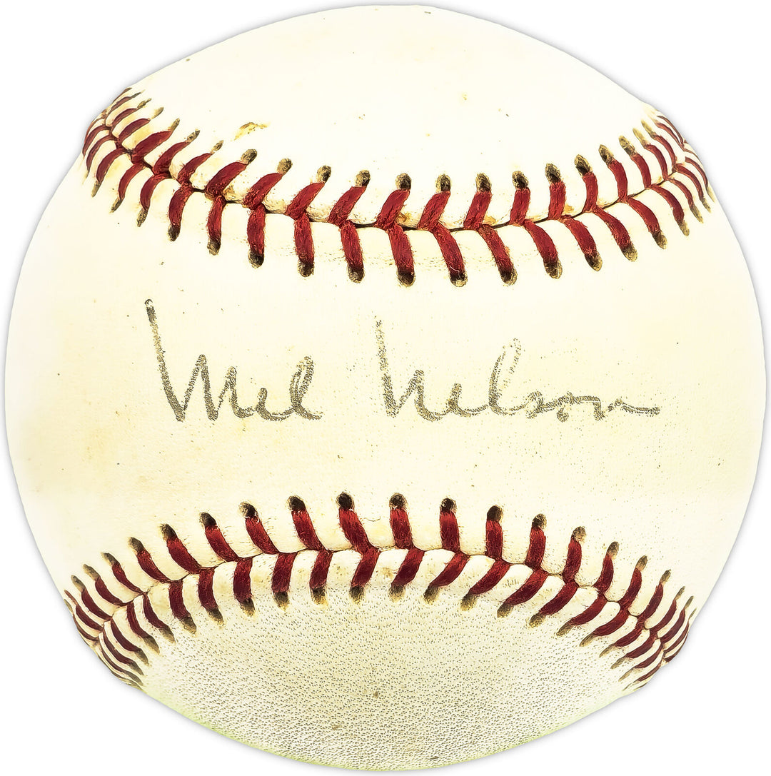 Mel Nelson Autographed Giles NL Baseball St. Louis Cardinals Beckett QR #BM26004 Image 1