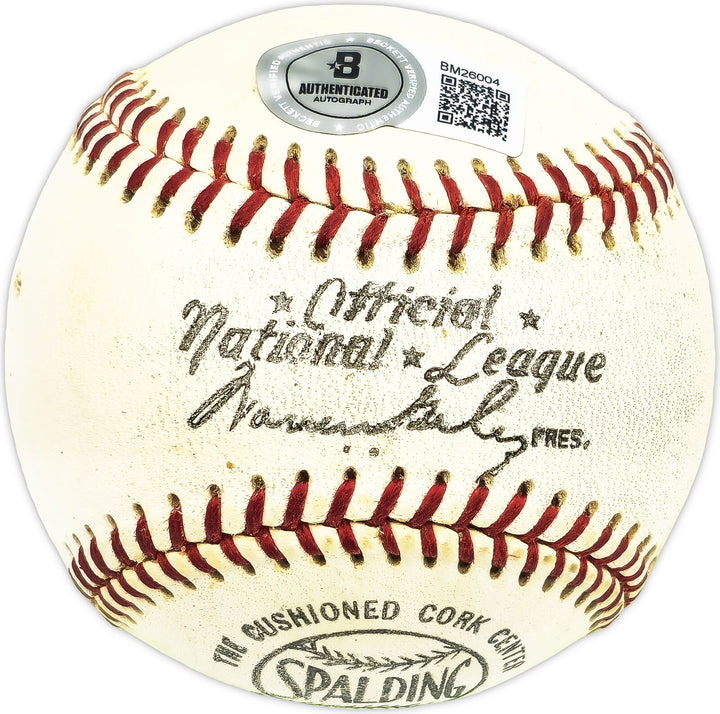 Mel Nelson Autographed Giles NL Baseball St. Louis Cardinals Beckett QR #BM26004 Image 2