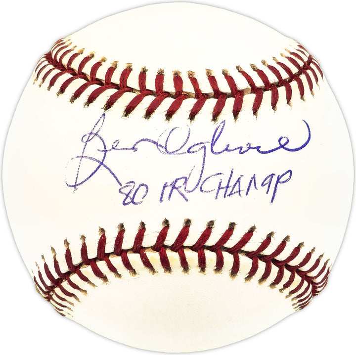 Ben Oglivie Autographed AL Baseball Milwaukee Brewers "80 HR Champ" 229695 Image 1