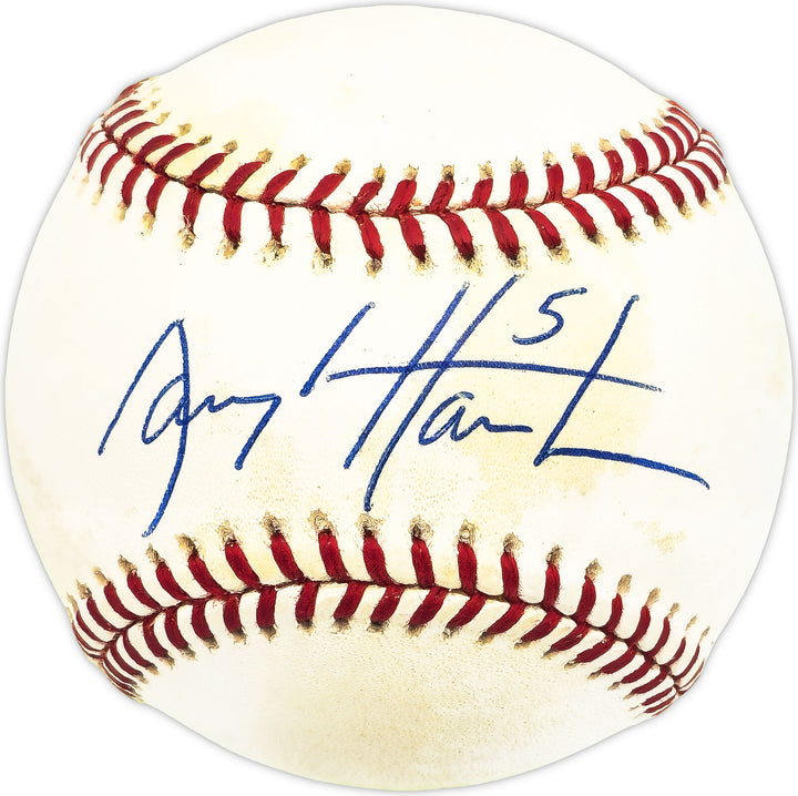 Darryl Hamilton Autographed NL Baseball Giants, Brewers Beckett QR #BM26009 Image 1