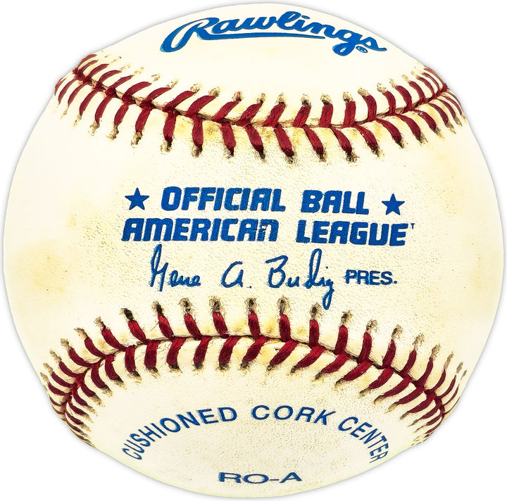 Leroy Wheat Autographed Signed AL Baseball A's, Cleveland Indians 229649 Image 2