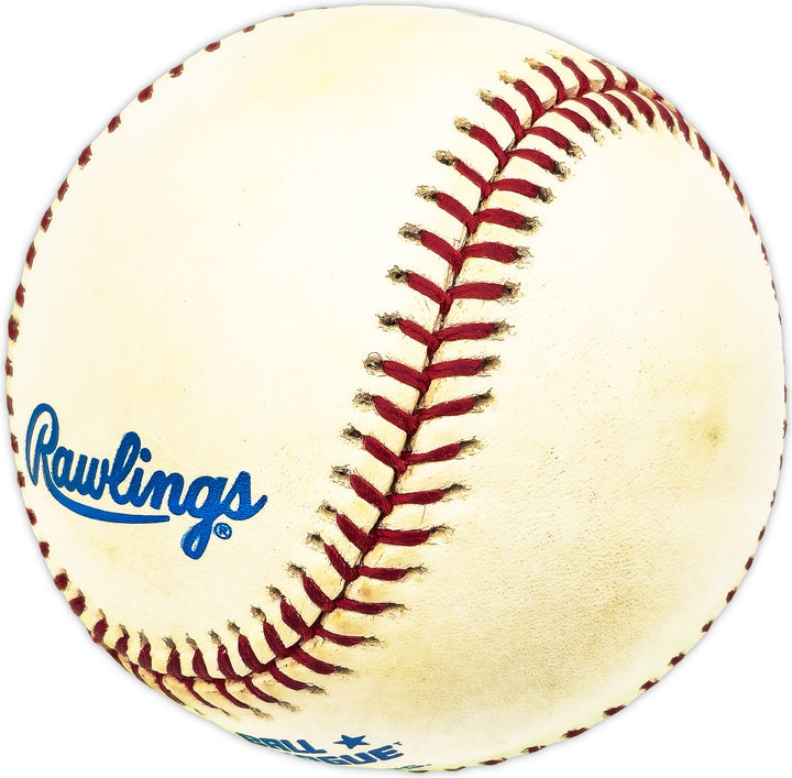 Leroy Wheat Autographed Signed AL Baseball A's, Cleveland Indians 229649 Image 3